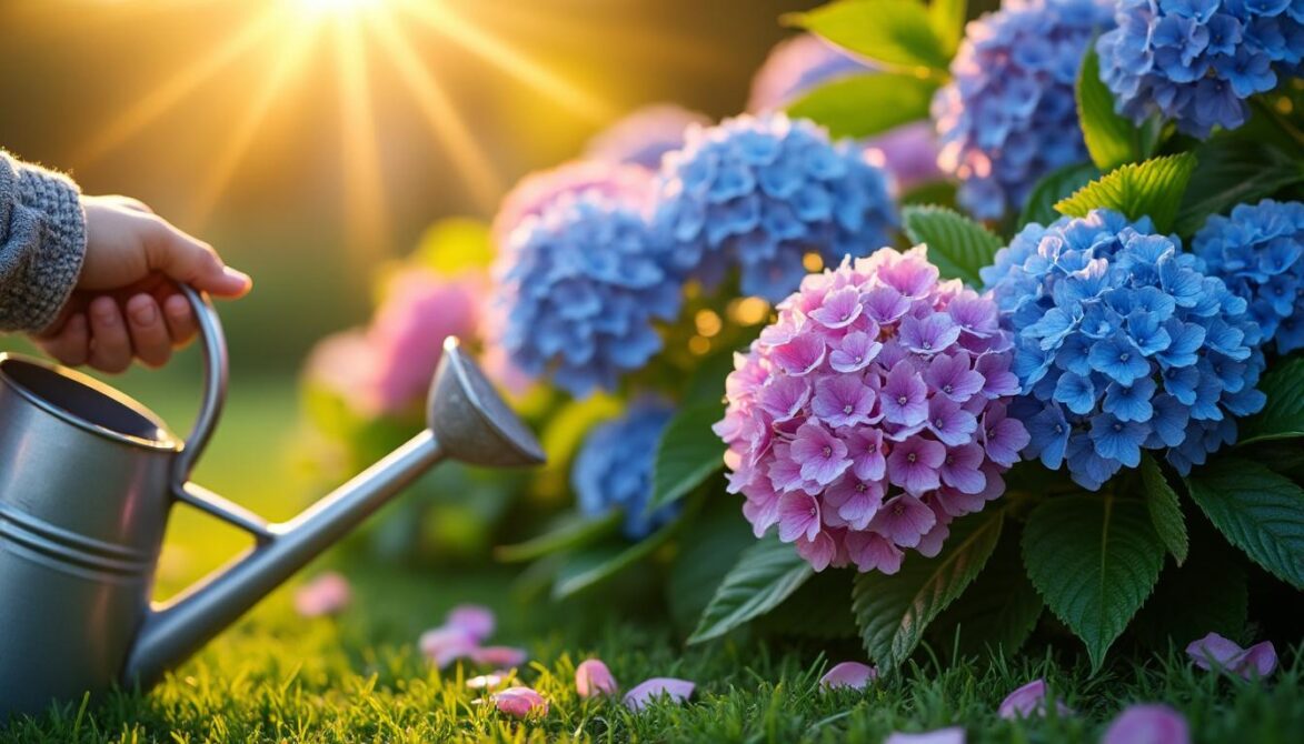 découvrez l'astuce incontournable à appliquer dès aujourd'hui pour obtenir des floraisons splendides et abondantes de vos hortensias.