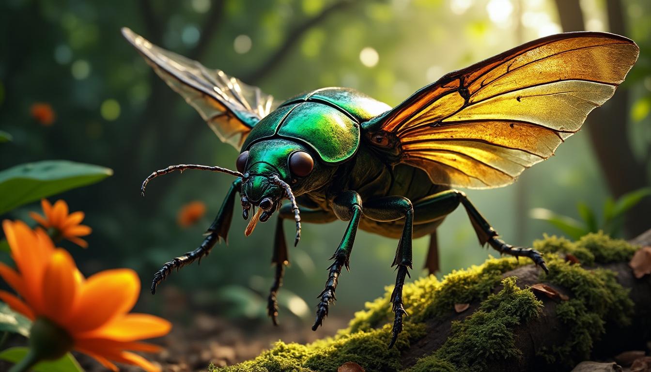 découvrez tout sur le scarabée volant, ses caractéristiques uniques, son mode de vie et son habitat dans cet article complet et détaillé.
