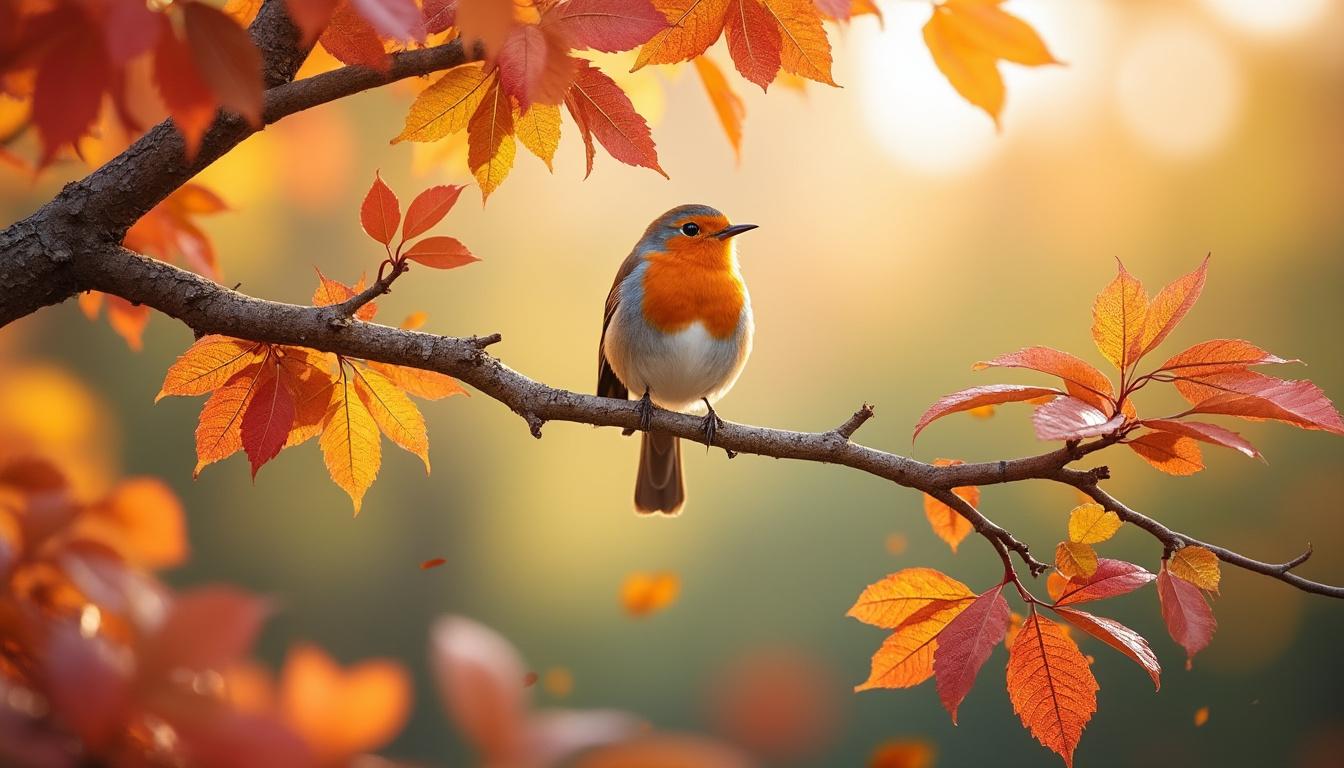découvrez ce que le rouge-gorge symbolise et apprenez à interpréter les messages que cet oiseau charmant nous transmet.